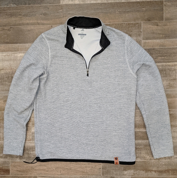 Adidas Zippered Pullover Sweatshirt Size Medium - Picture 1 of 9